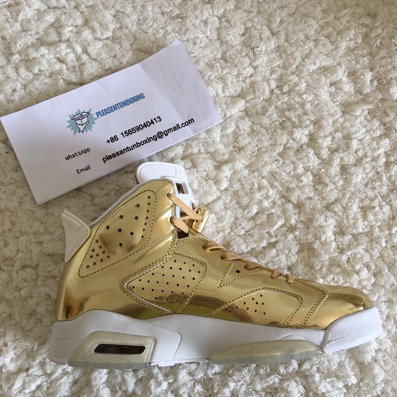 Authentic Air Jordan 6 Pinnacle Gold